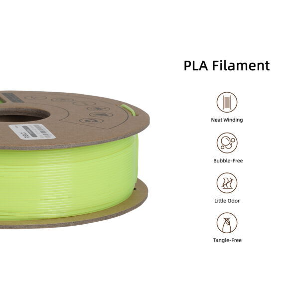 3D PRINTER FILAMENT PLA GLOW IN THE DARK YELLOW