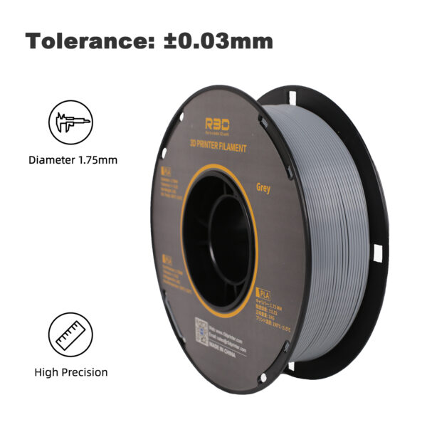 BOBINA PLA GRIGIO 1KG 1.75MM