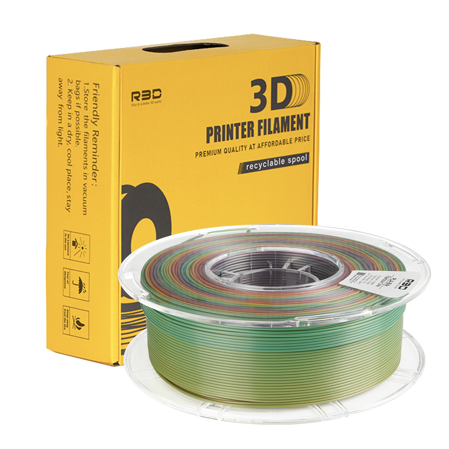 R3D PLA Rainbow One3