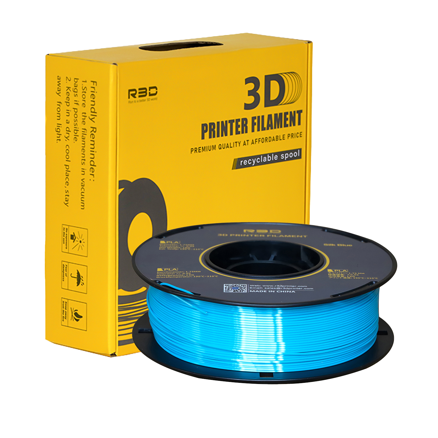 R3D PLA Silk Blue7