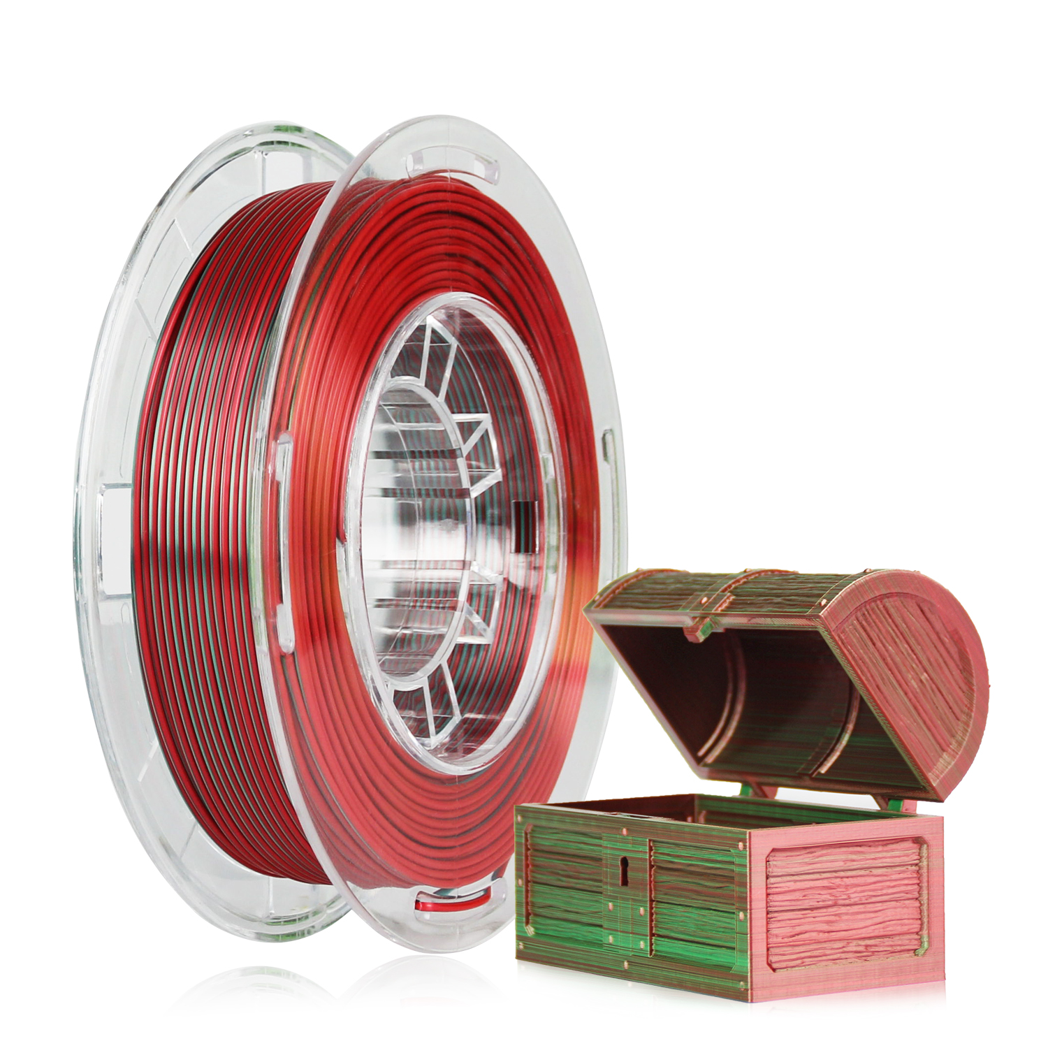 R3D PLA Silk Red-Green5