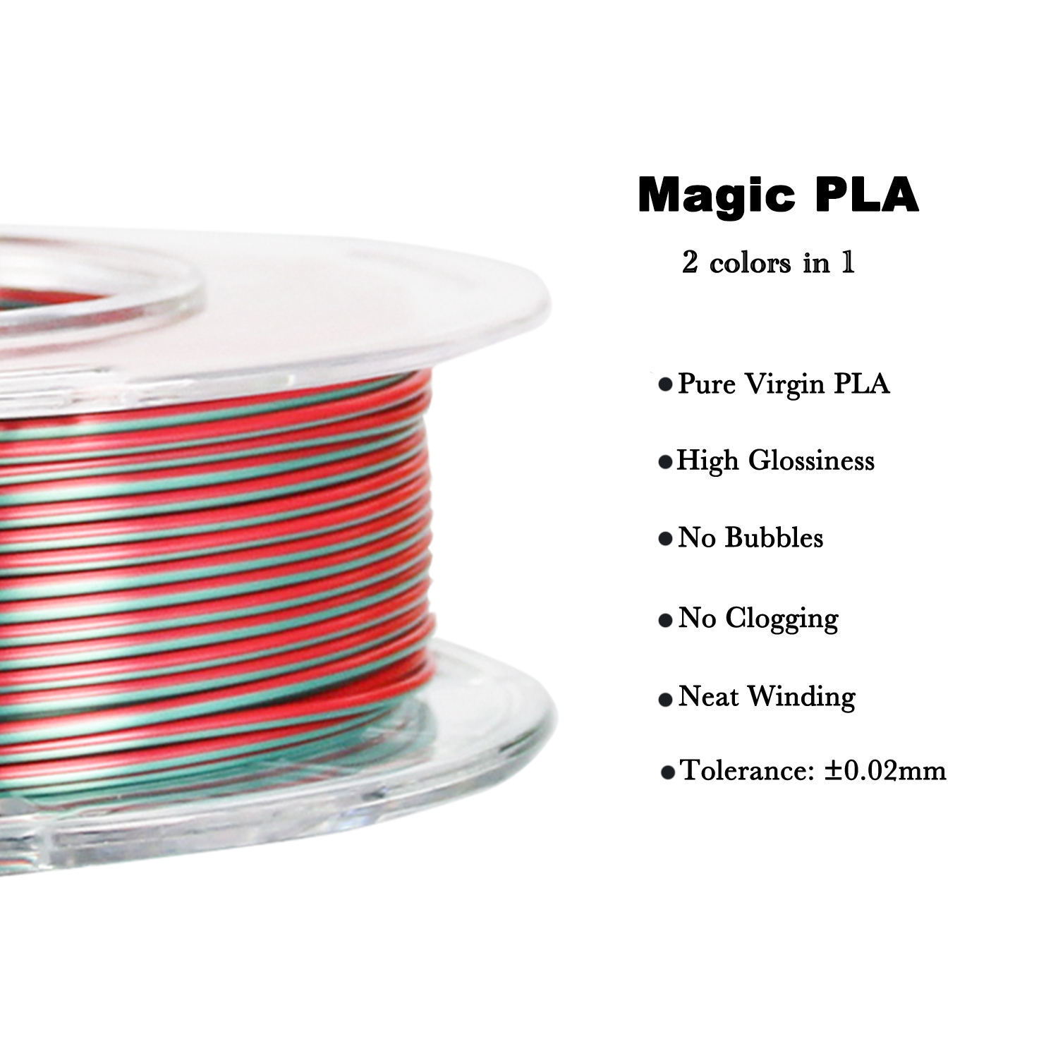 R3D PLA Silk Red-Green7