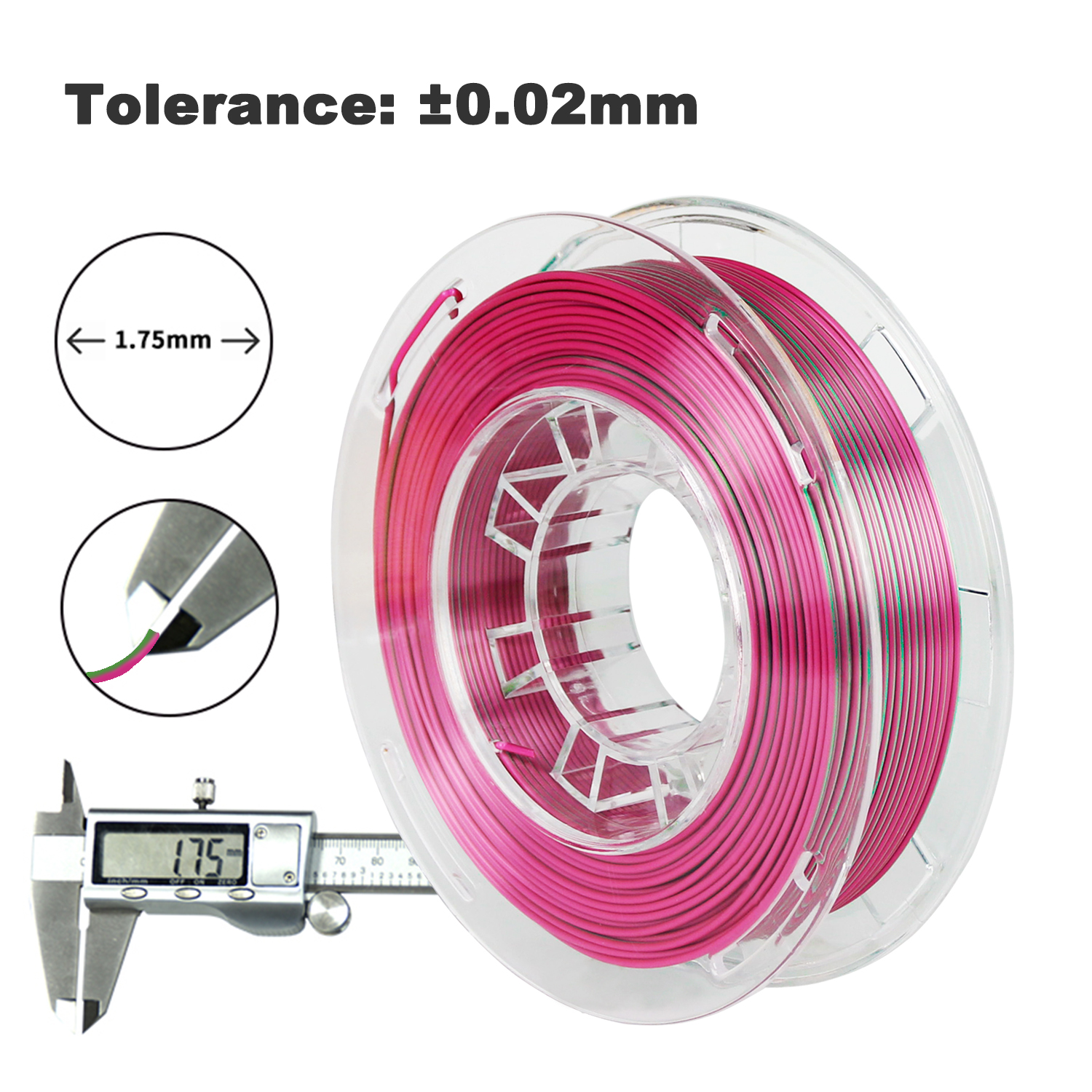 R3D PLA Silk Rose Red-Green4