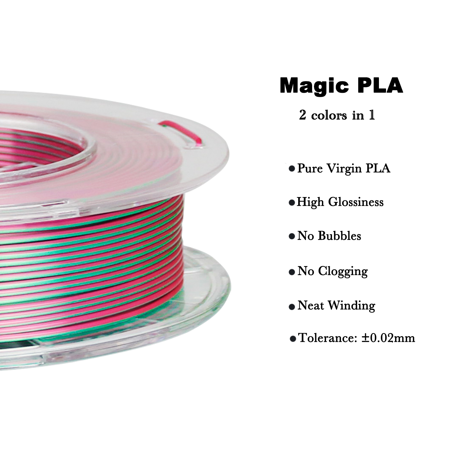 R3D PLA Silk Rose Red-Green5