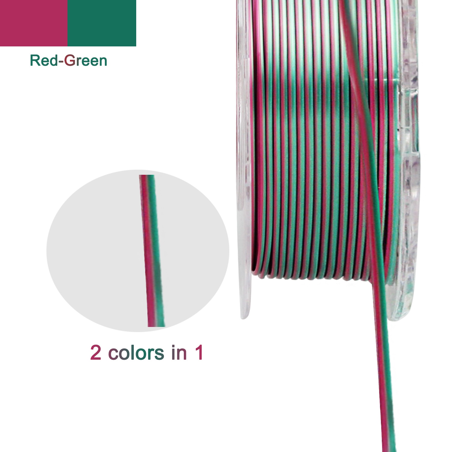 R3D PLA Silk Rose Red-Green7