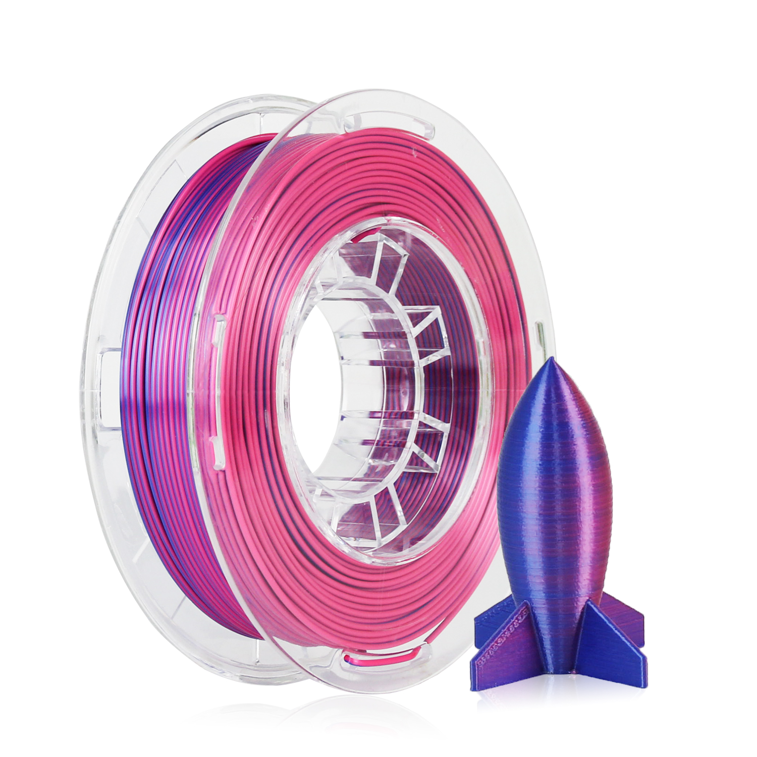 R3D PLA Silk Rose Red-Royal Blue3