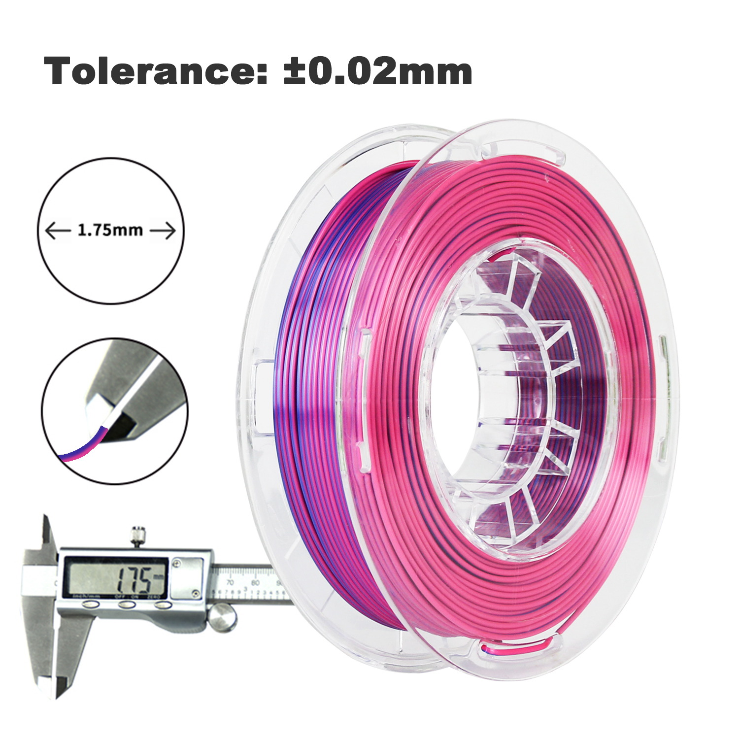 R3D PLA Silk Rose Red-Royal Blue4