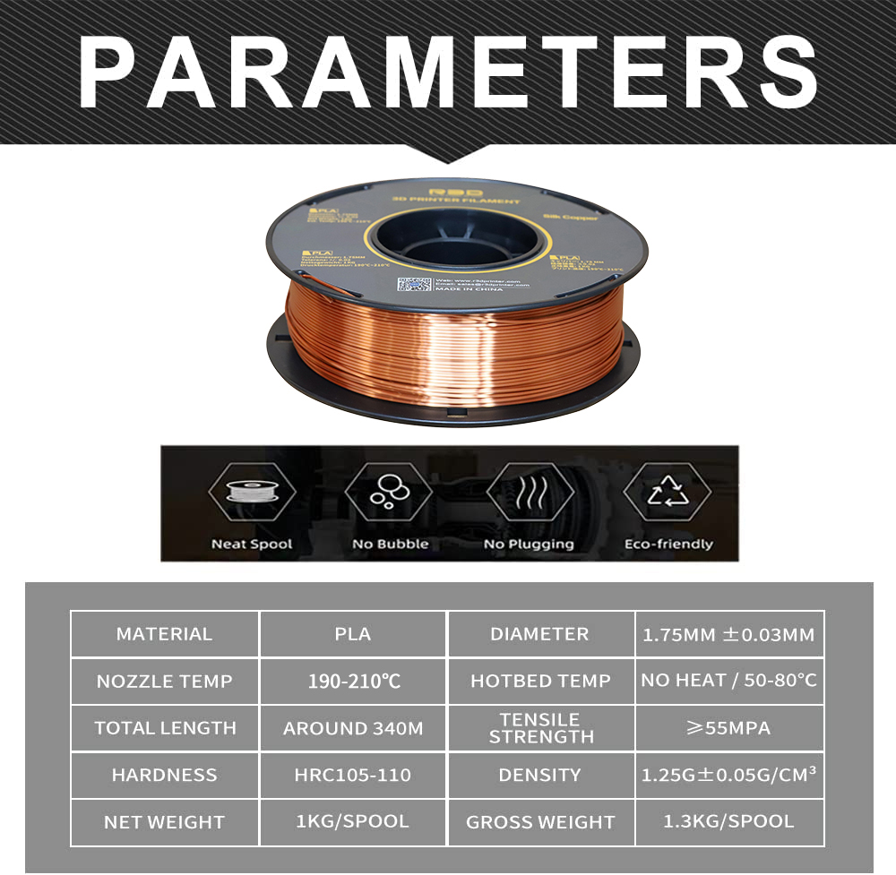 R3D PLA Silk copper8