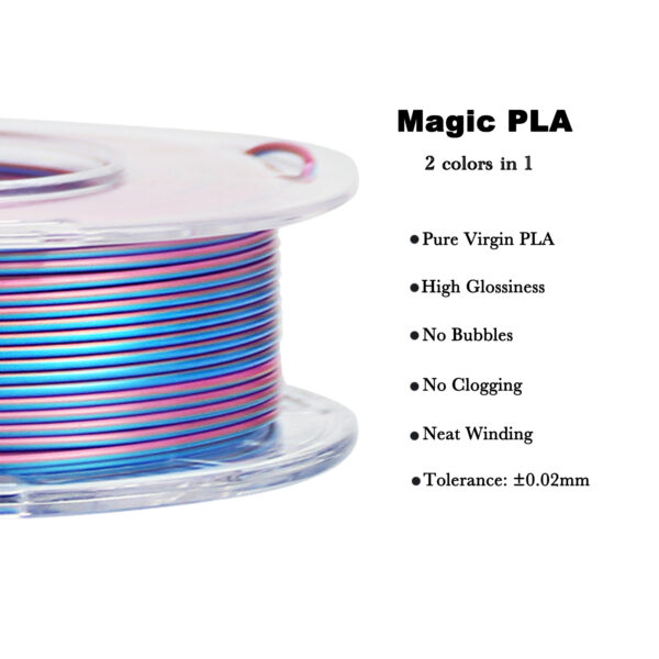 PLA DOPPIO COLORE, PLA EFFETTO SETA, PLA BLUE