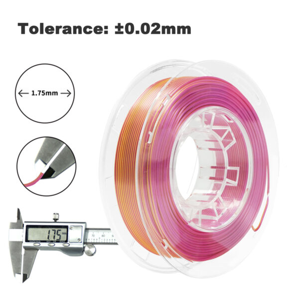 FILAMENTO PLA VIOLA, FILAMENTO PLA ORO, DOPPIO COLORE