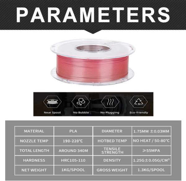 CARATTERISTICHE DI STAMPA PLA