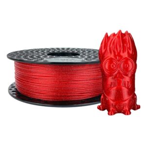 FILAMENTO 3D PLA GLITTER; PLA RED; ROSSO PLA SCINTILLANTE